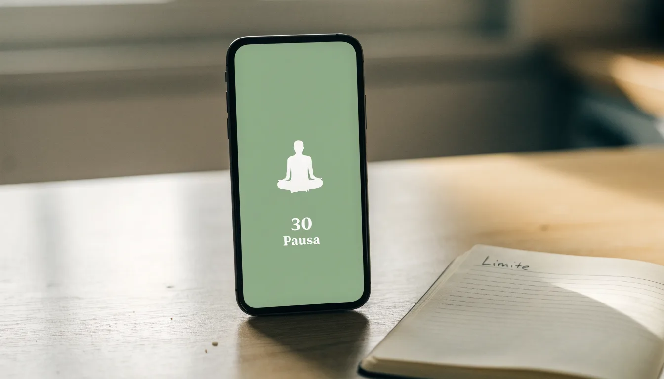 Un documento di identità appoggiato accanto a uno smartphone con un timer sullo schermo, su un tavolo da cucina