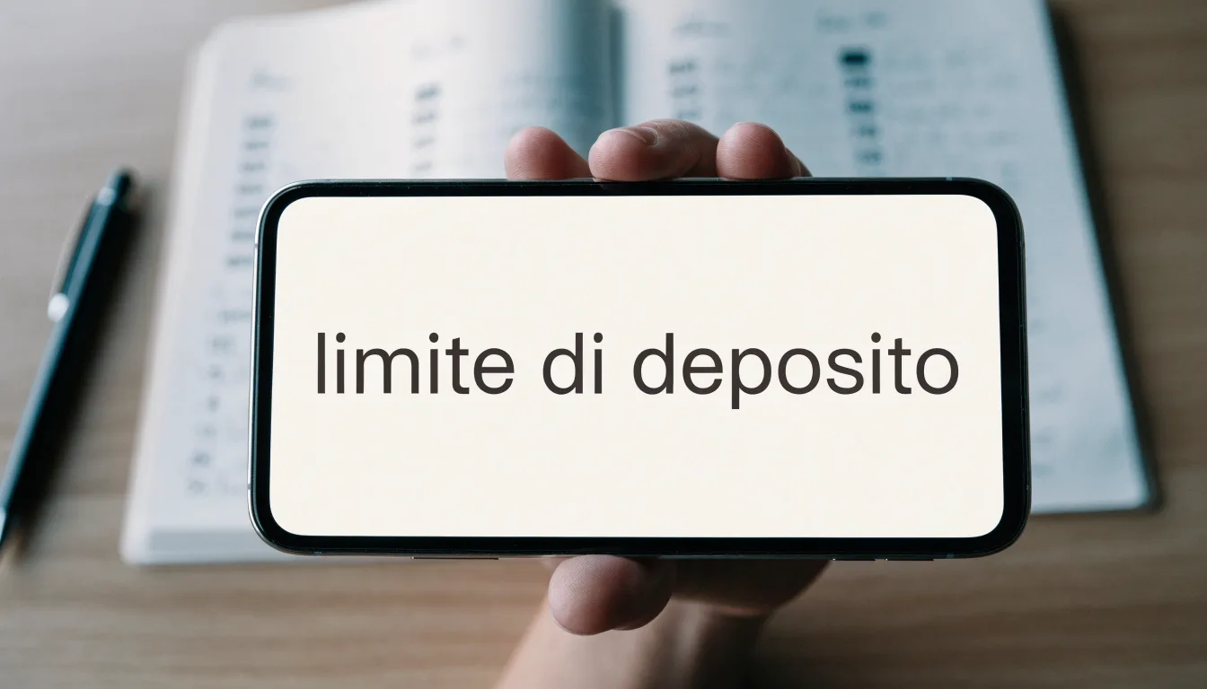 Un foglio di concessione in carta con un timbro rosso, appoggiato su una scrivania di legno accanto a una penna