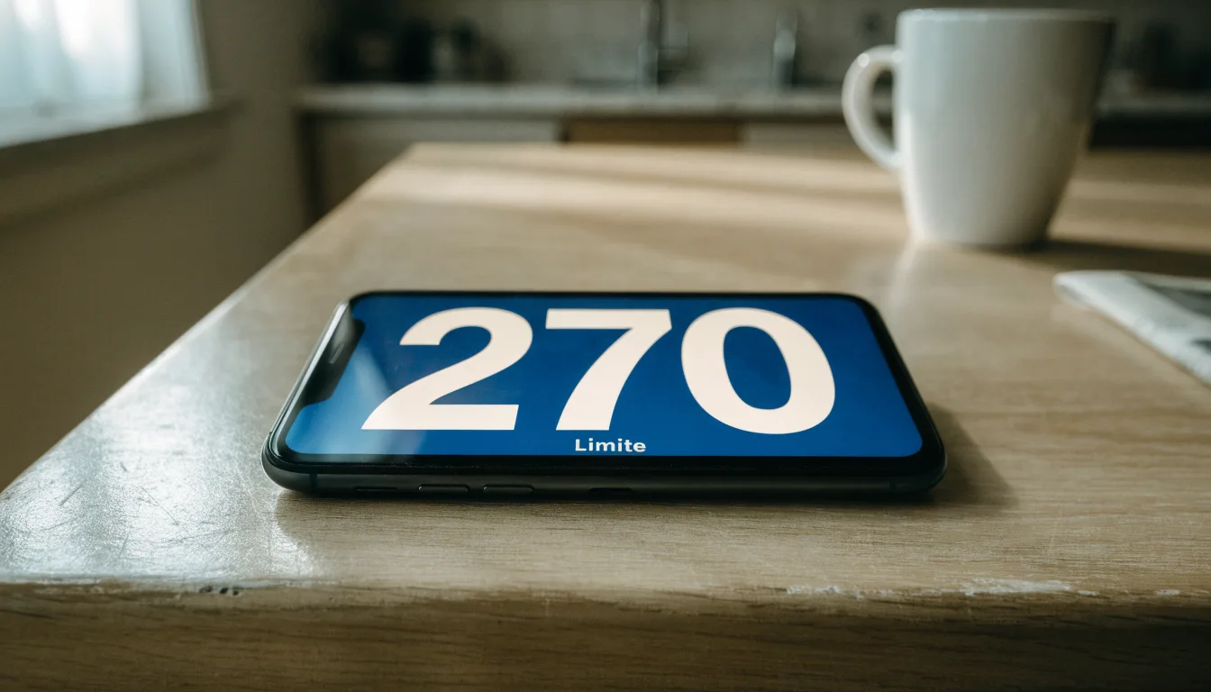 Un documento di identità appoggiato accanto a uno smartphone con un timer sullo schermo, su un tavolo da cucina